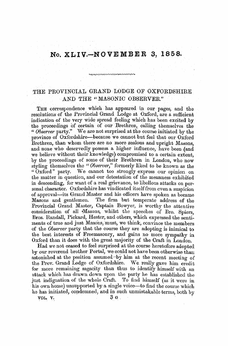 The Freemasons' Monthly Magazine