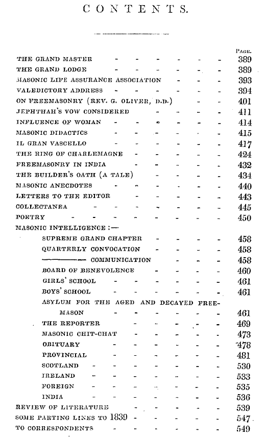 The Freemasons' Quarterly Review