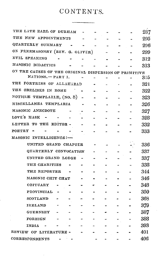 The Freemasons' Quarterly Review