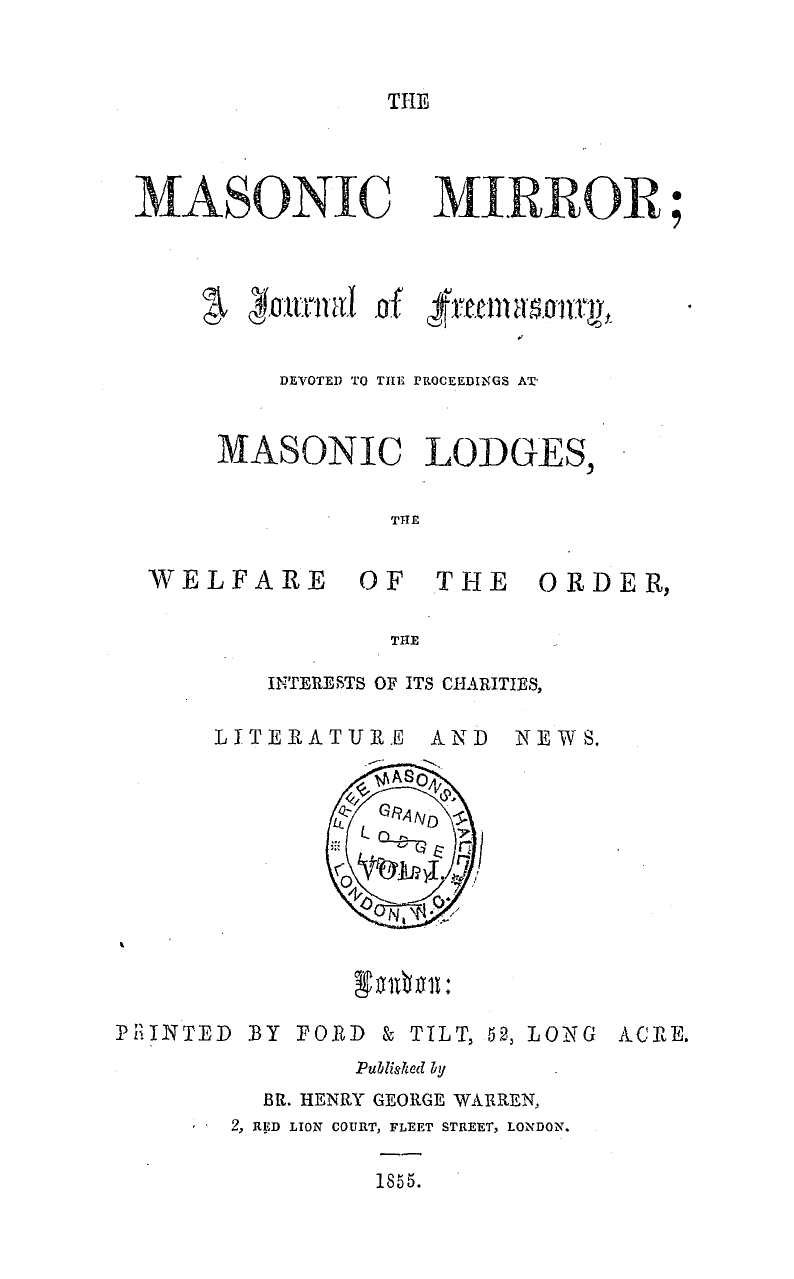 The Masonic Mirror