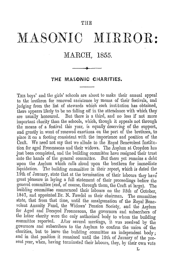 The Masonic Mirror
