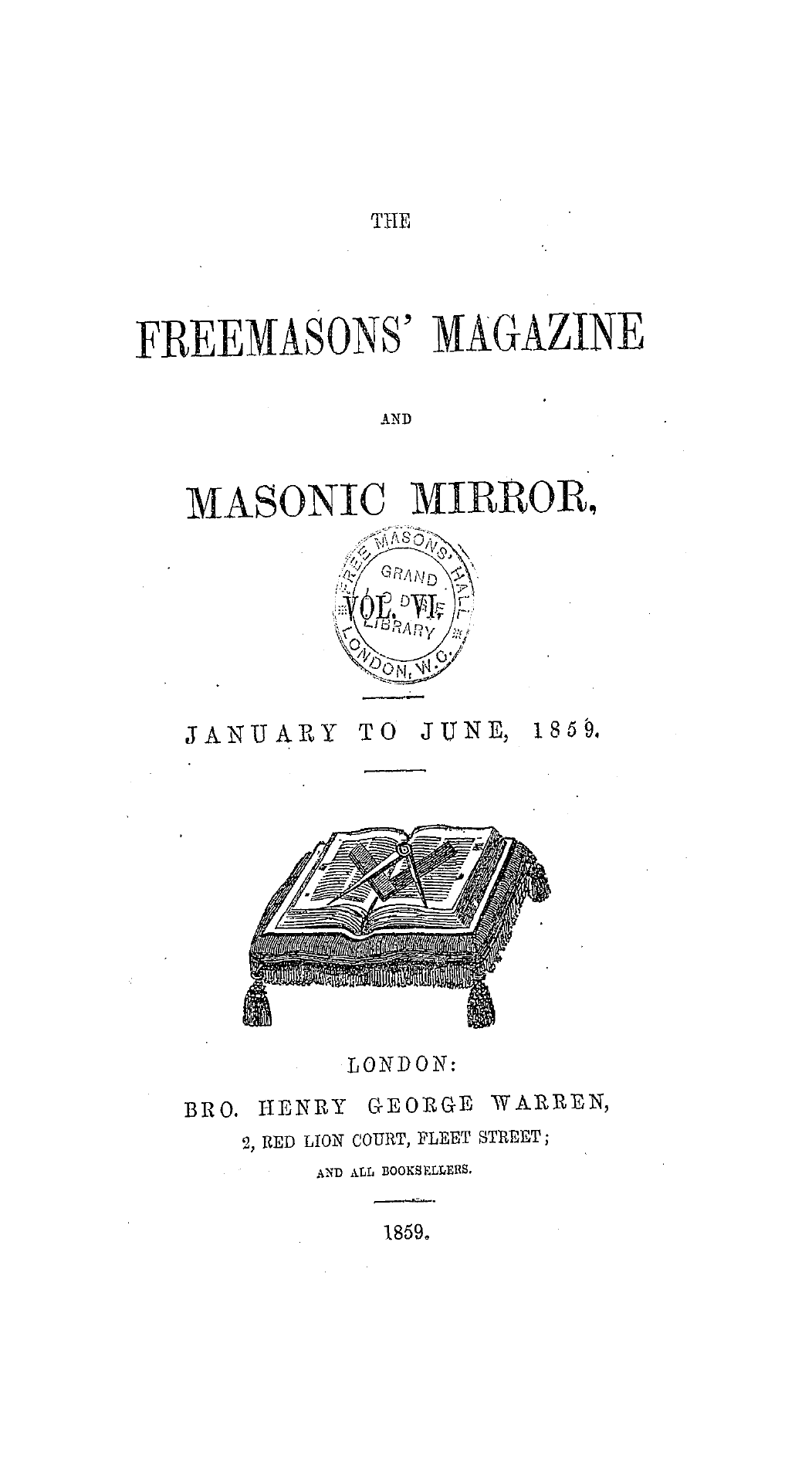 The Freemasons' Monthly Magazine