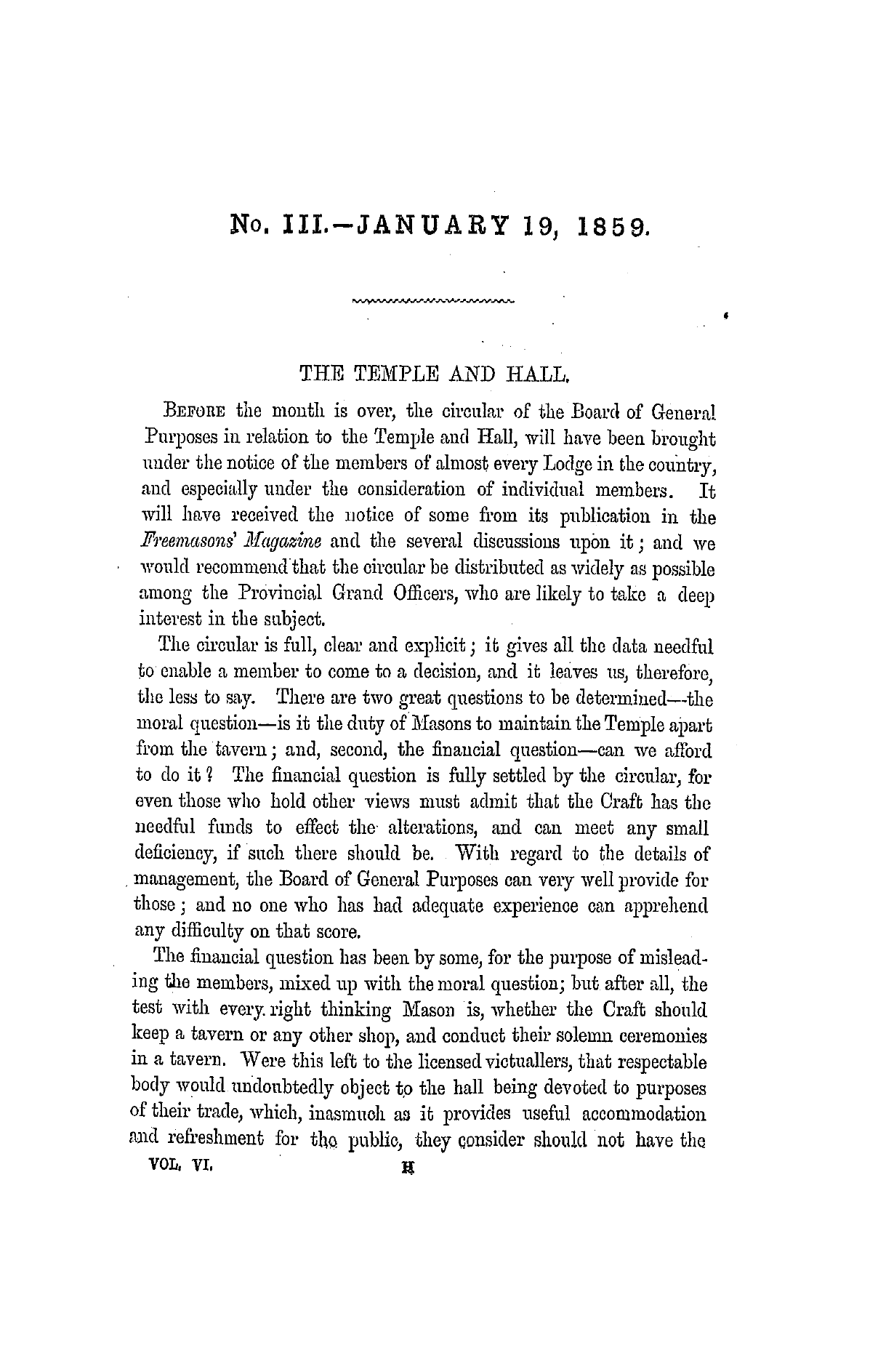The Freemasons' Monthly Magazine