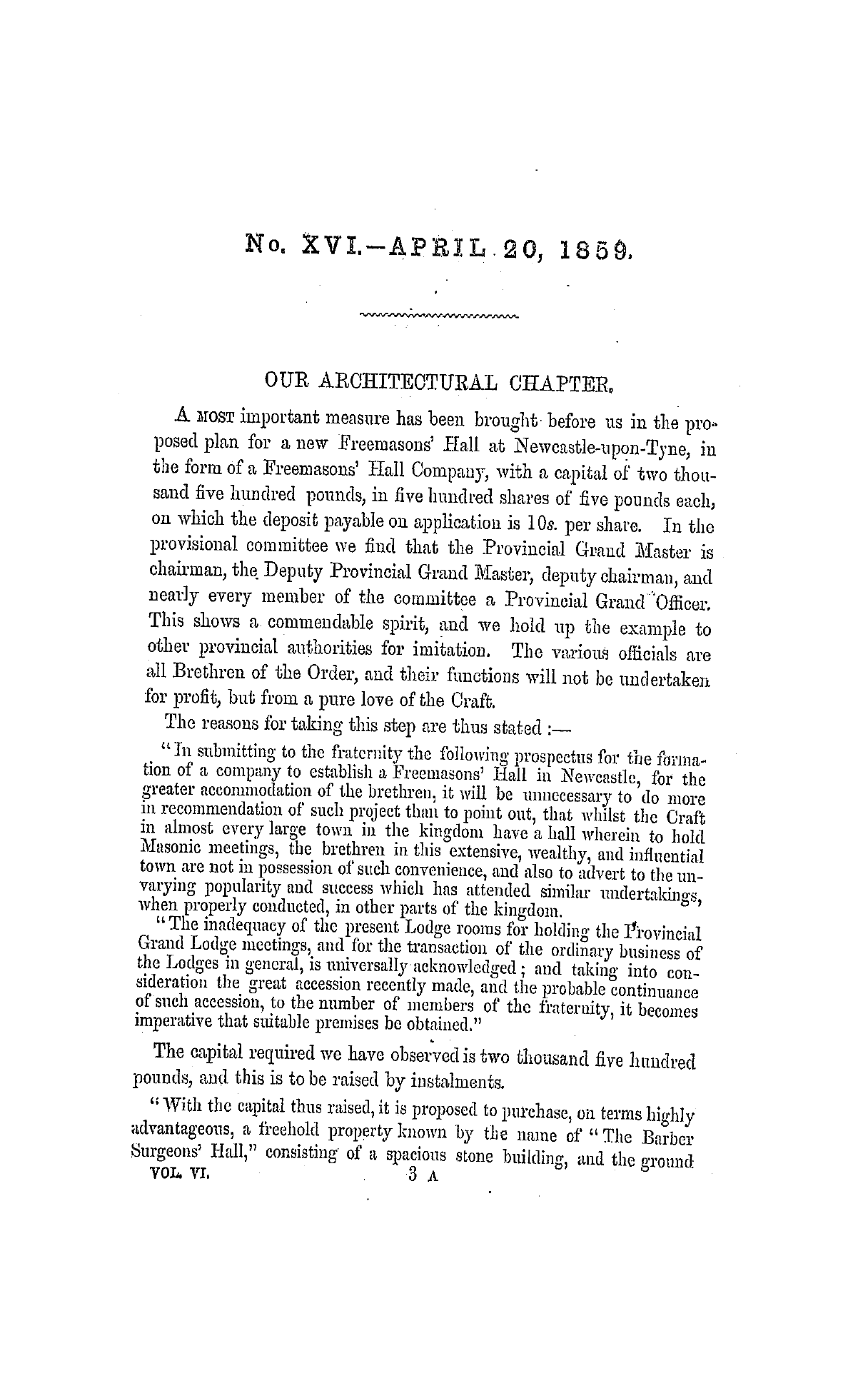 The Freemasons' Monthly Magazine