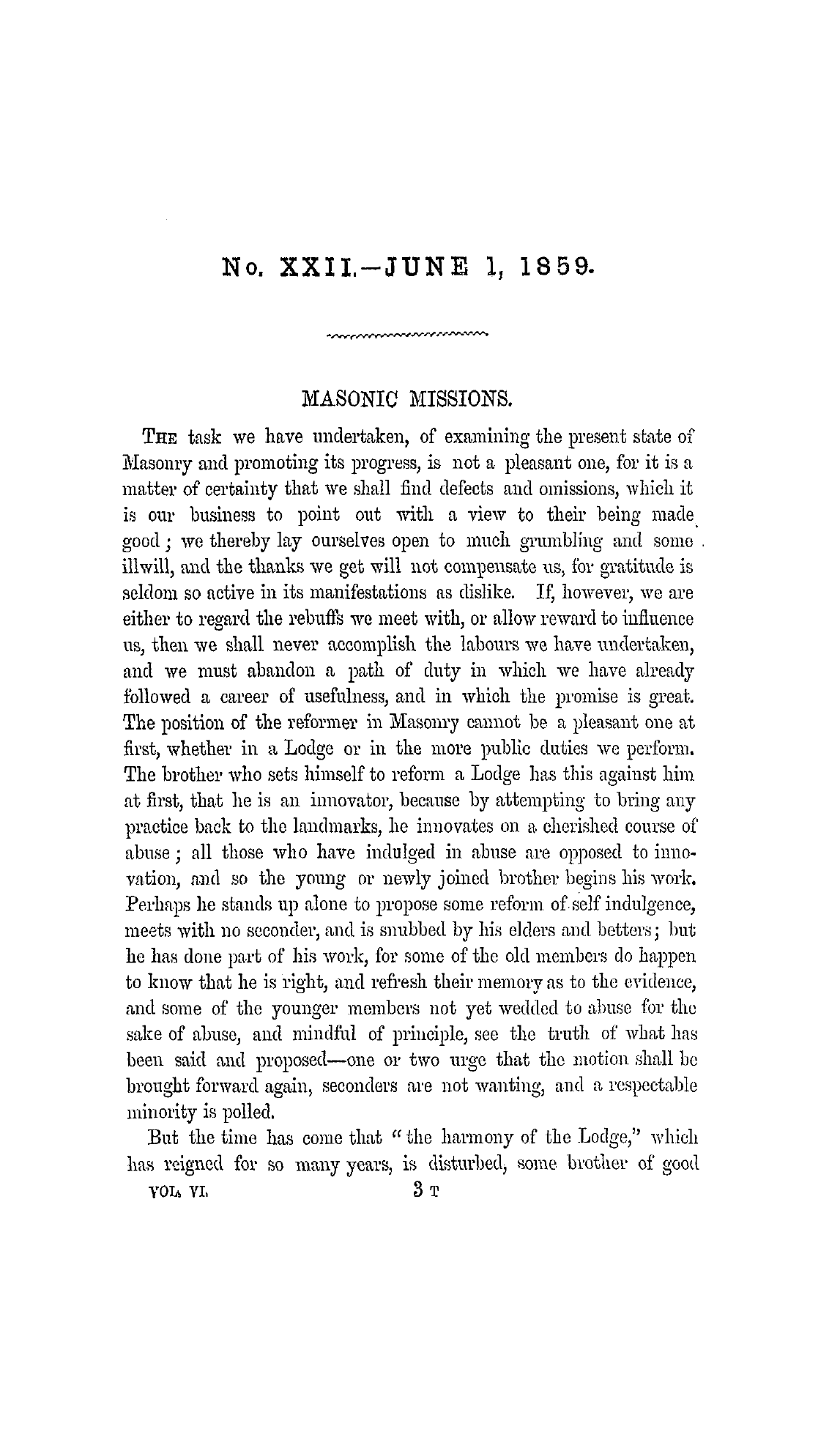The Freemasons' Monthly Magazine