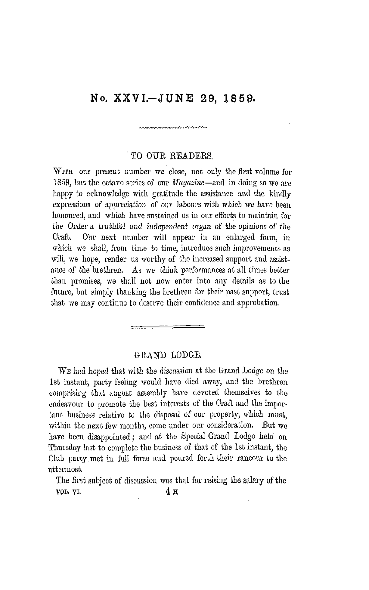 The Freemasons' Monthly Magazine