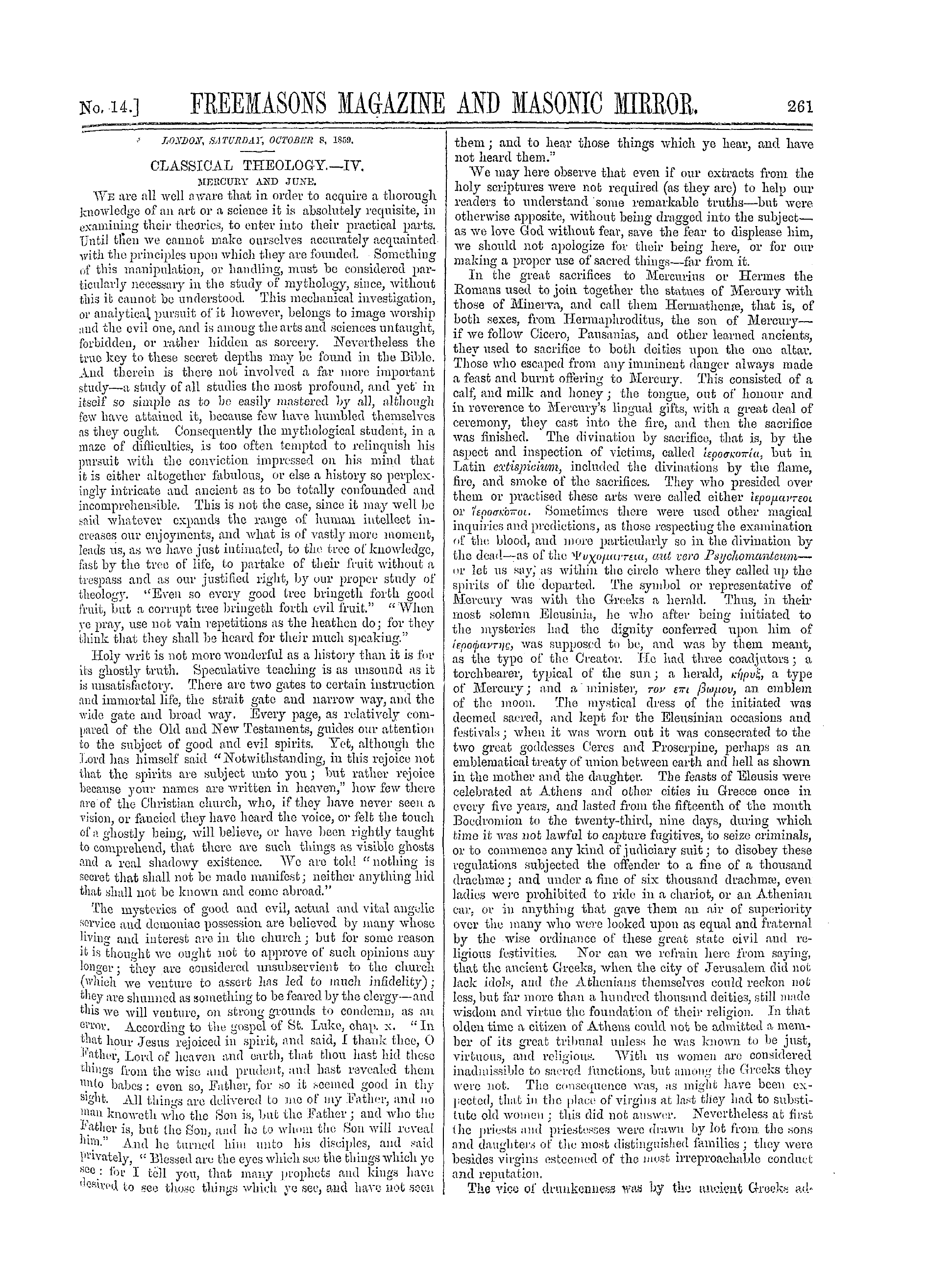 The Freemasons' Monthly Magazine