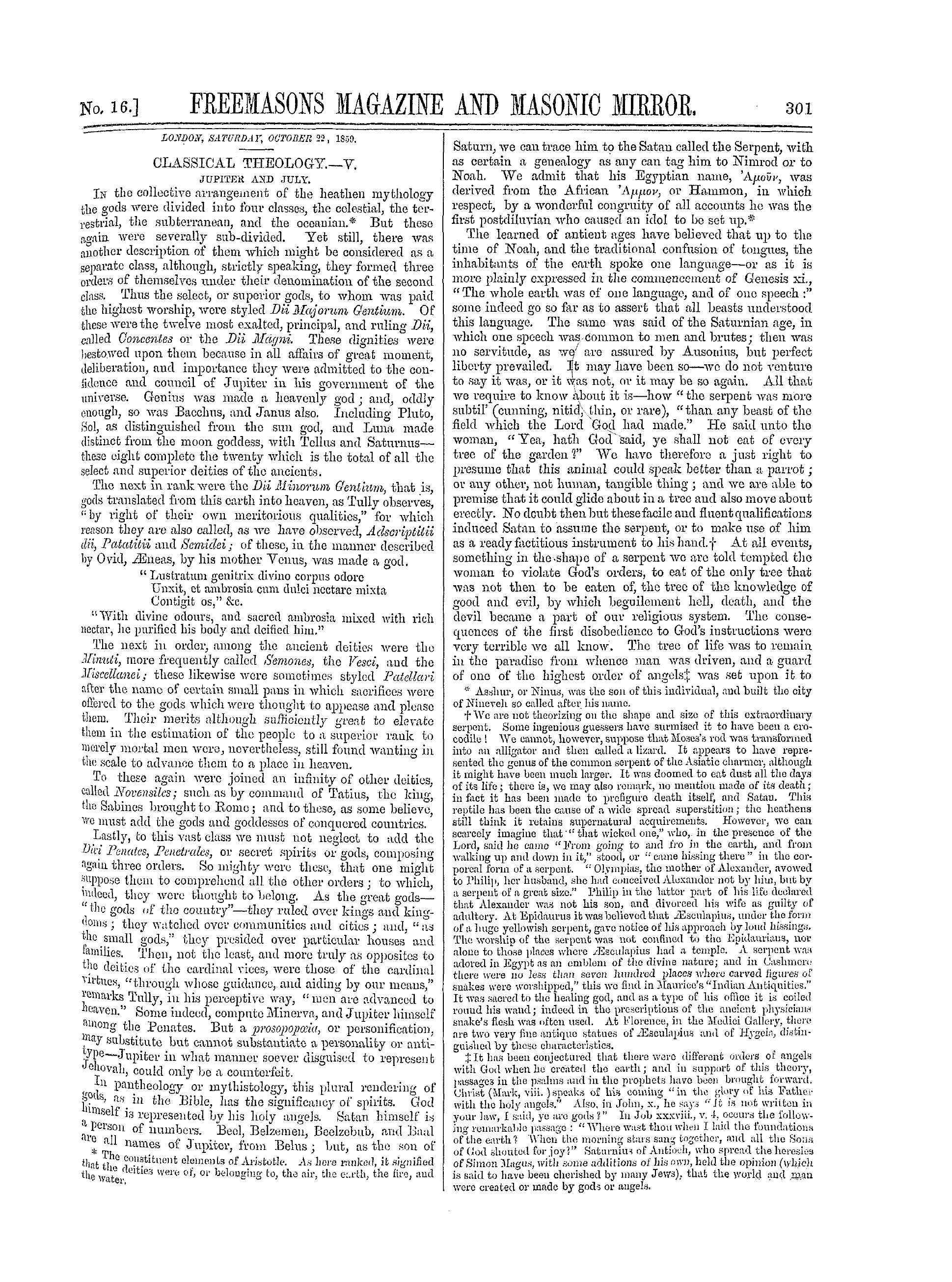 The Freemasons' Monthly Magazine
