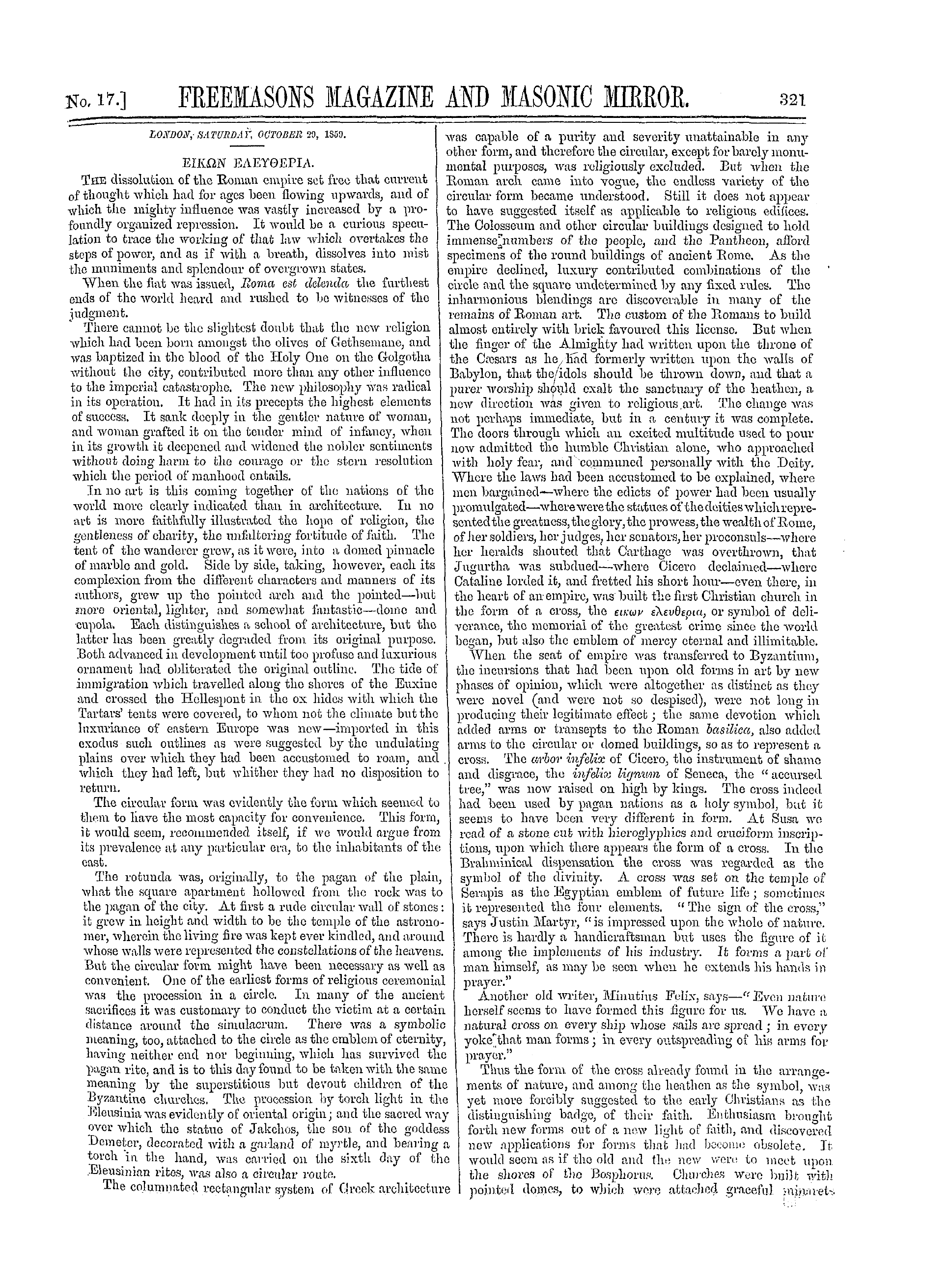 The Freemasons' Monthly Magazine