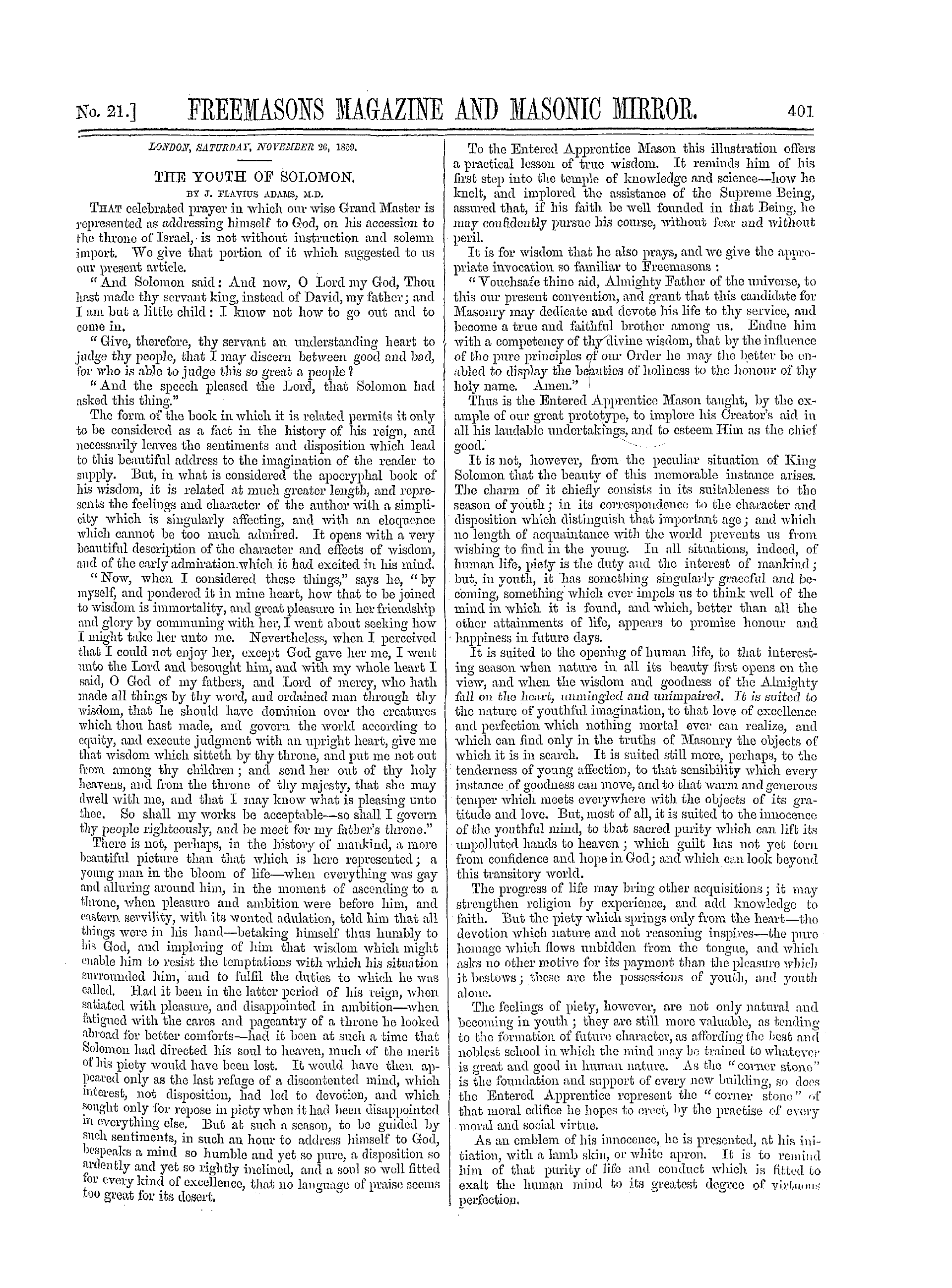 The Freemasons' Monthly Magazine