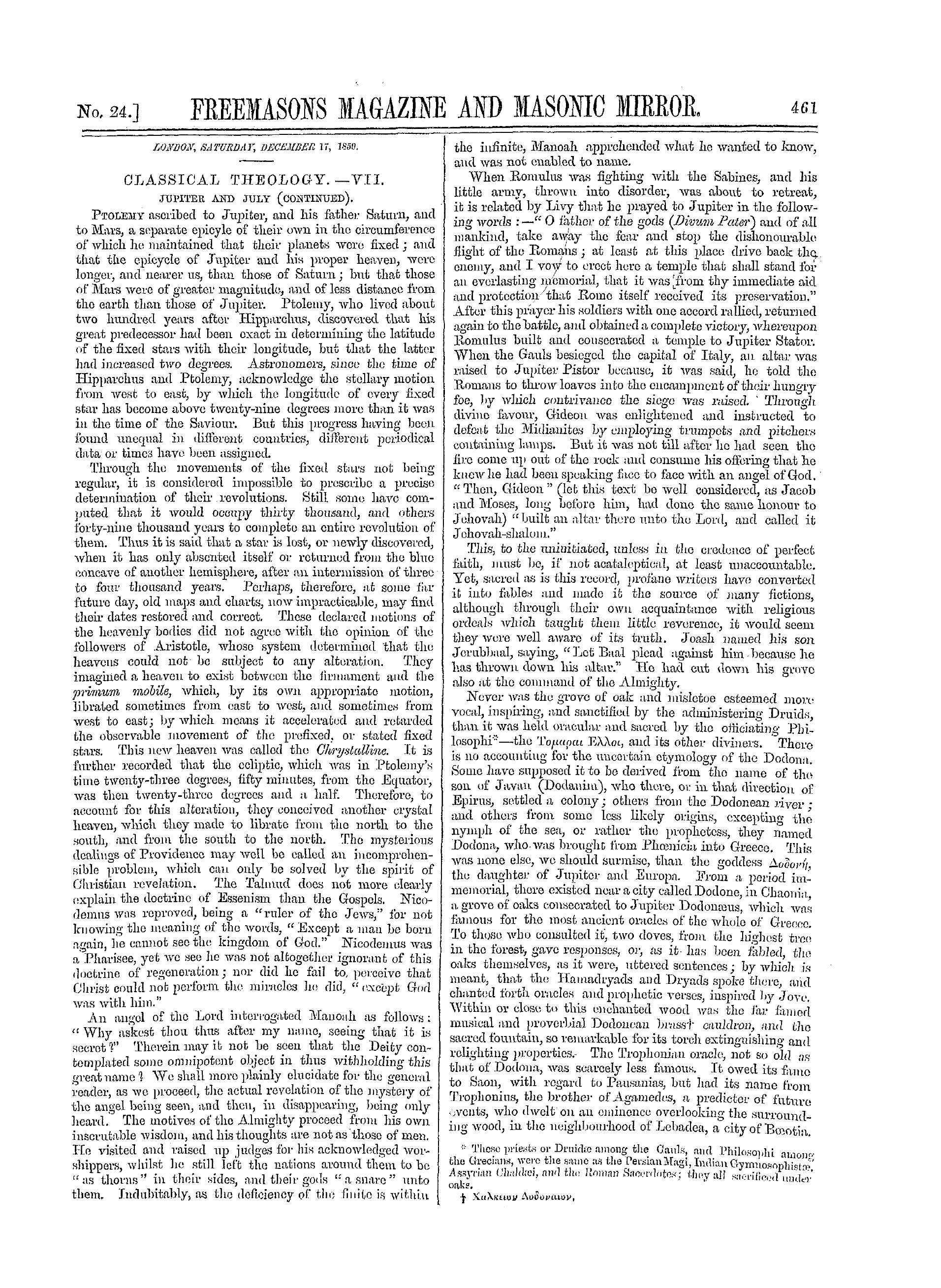 The Freemasons' Monthly Magazine