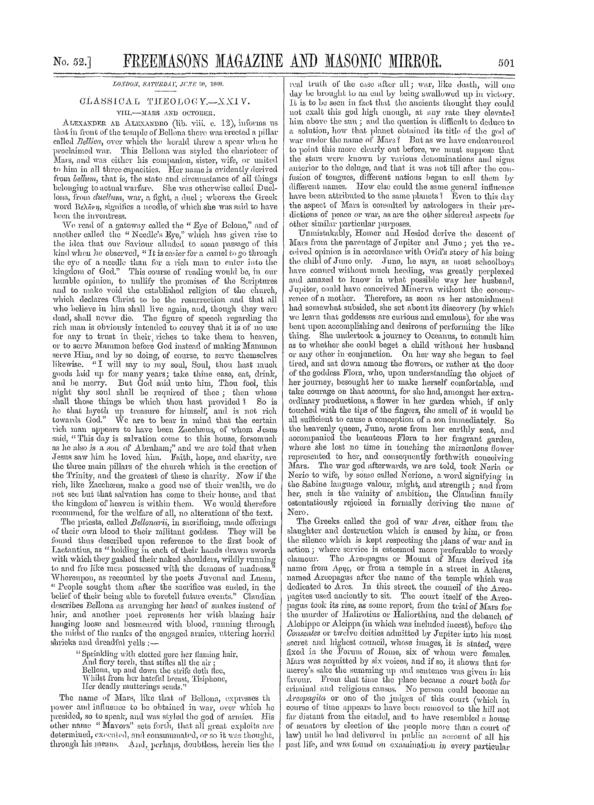 The Freemasons' Monthly Magazine