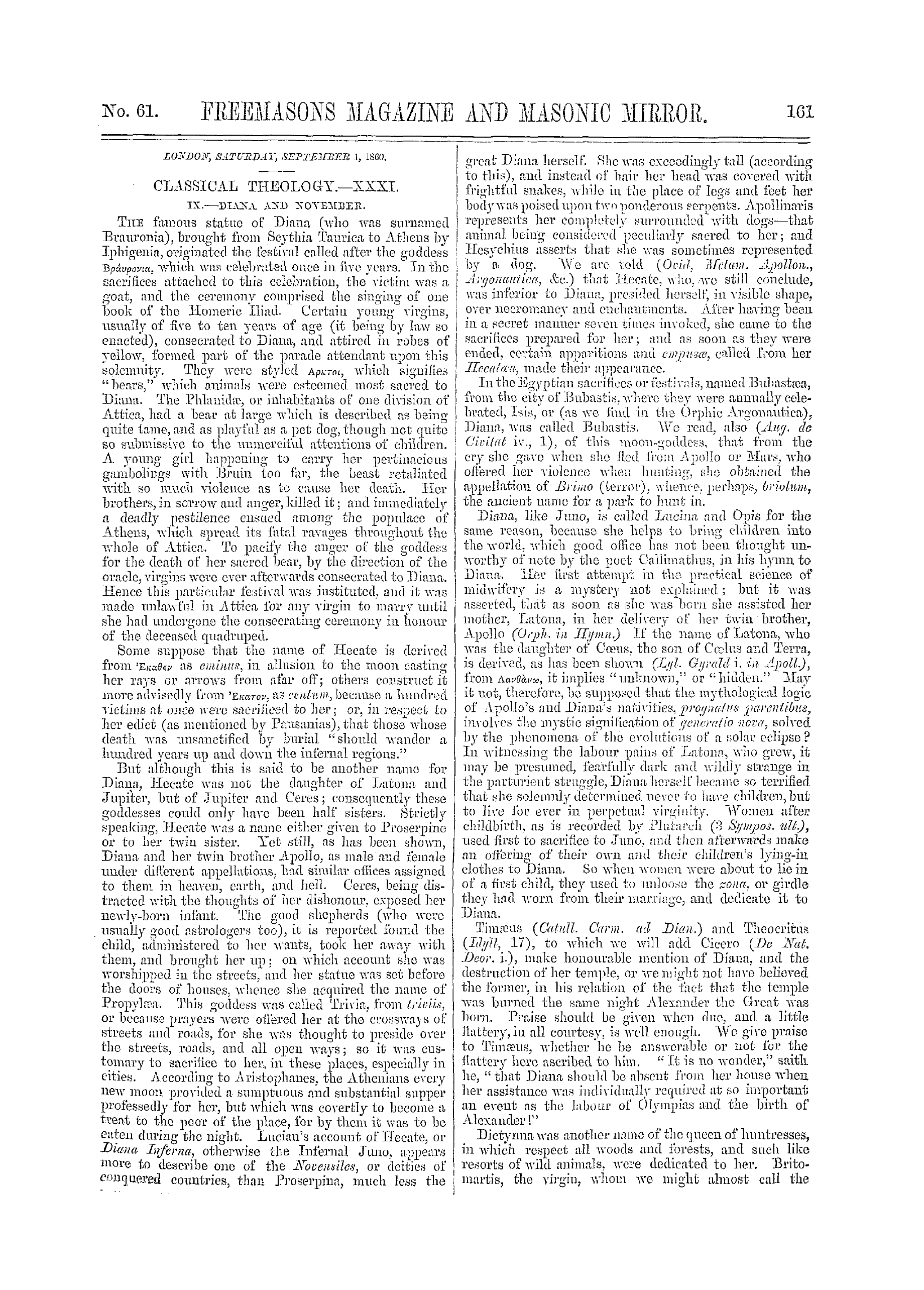The Freemasons' Monthly Magazine