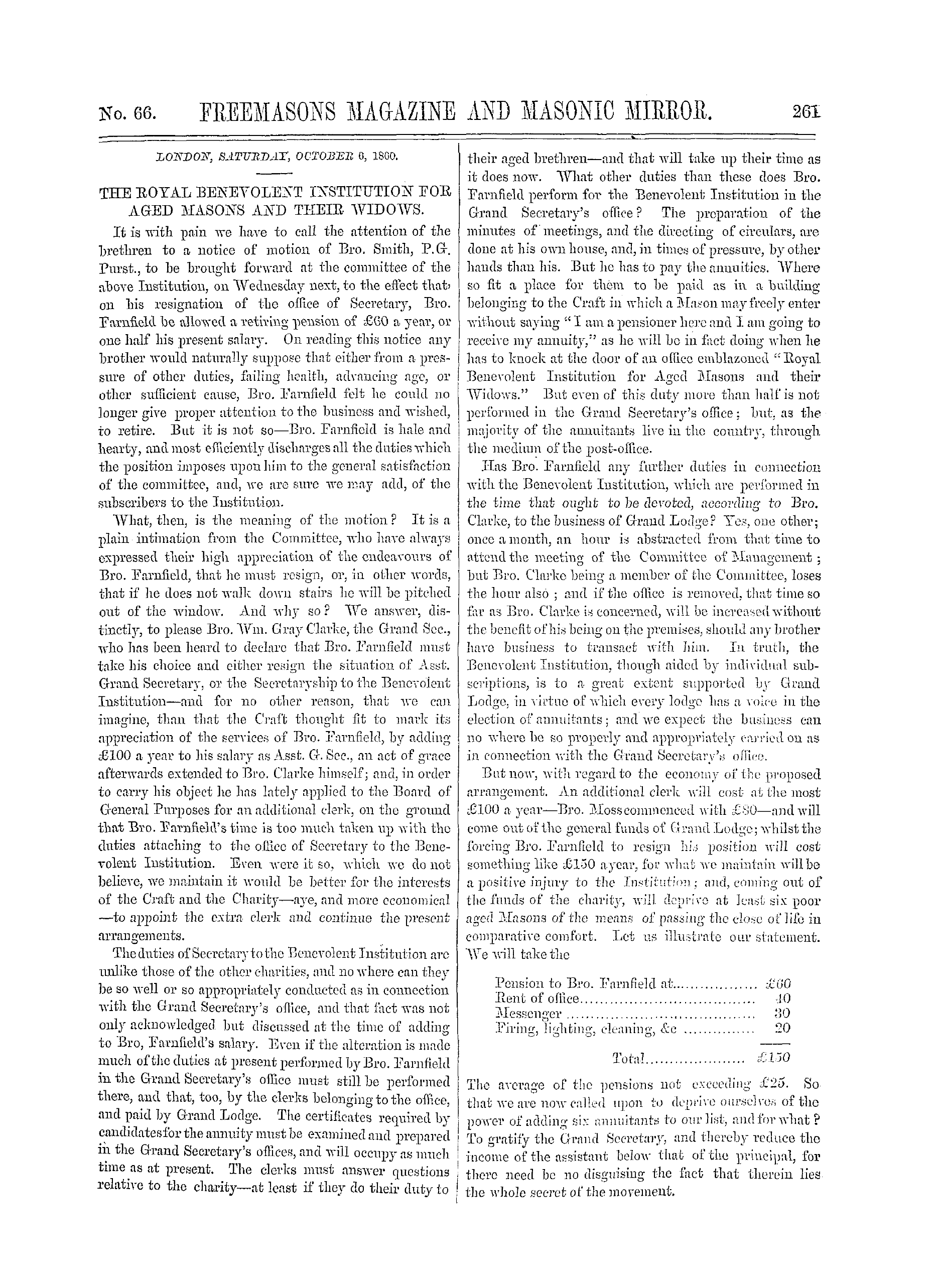 The Freemasons' Monthly Magazine