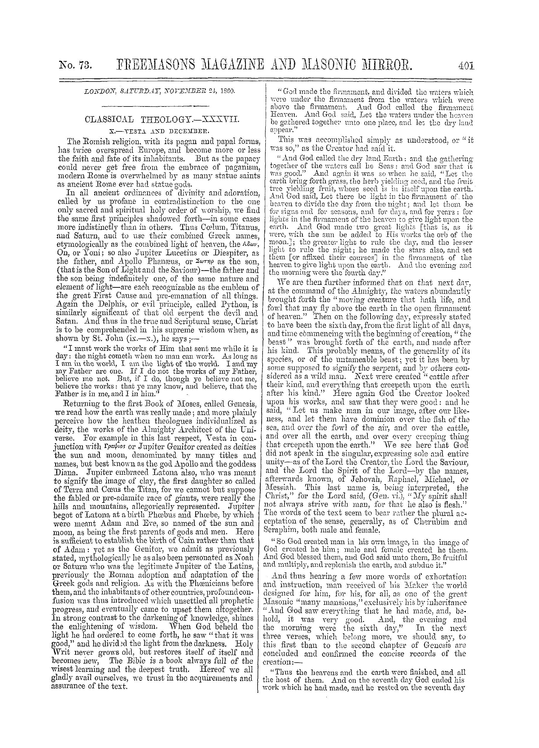 The Freemasons' Monthly Magazine