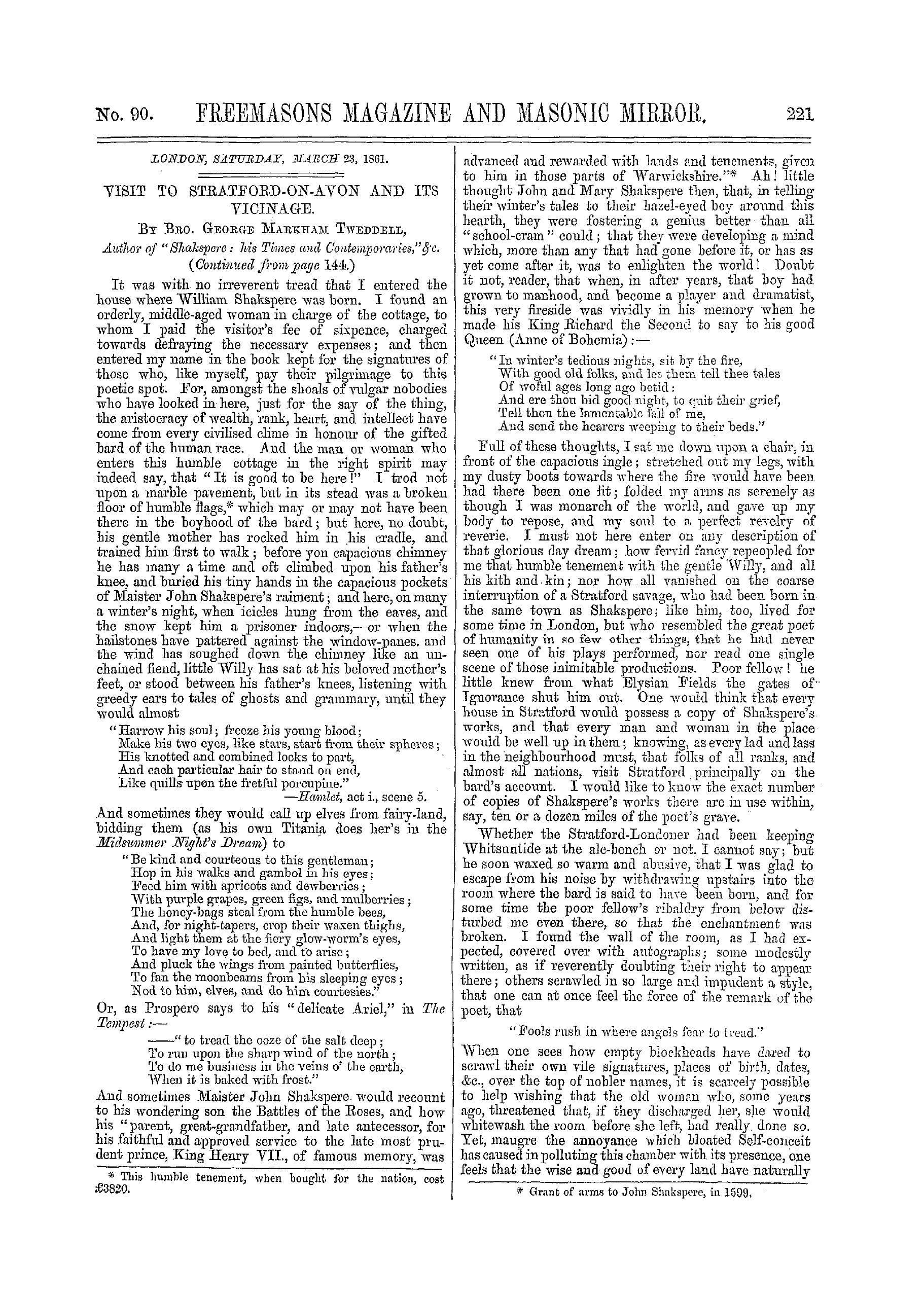 The Freemasons' Monthly Magazine