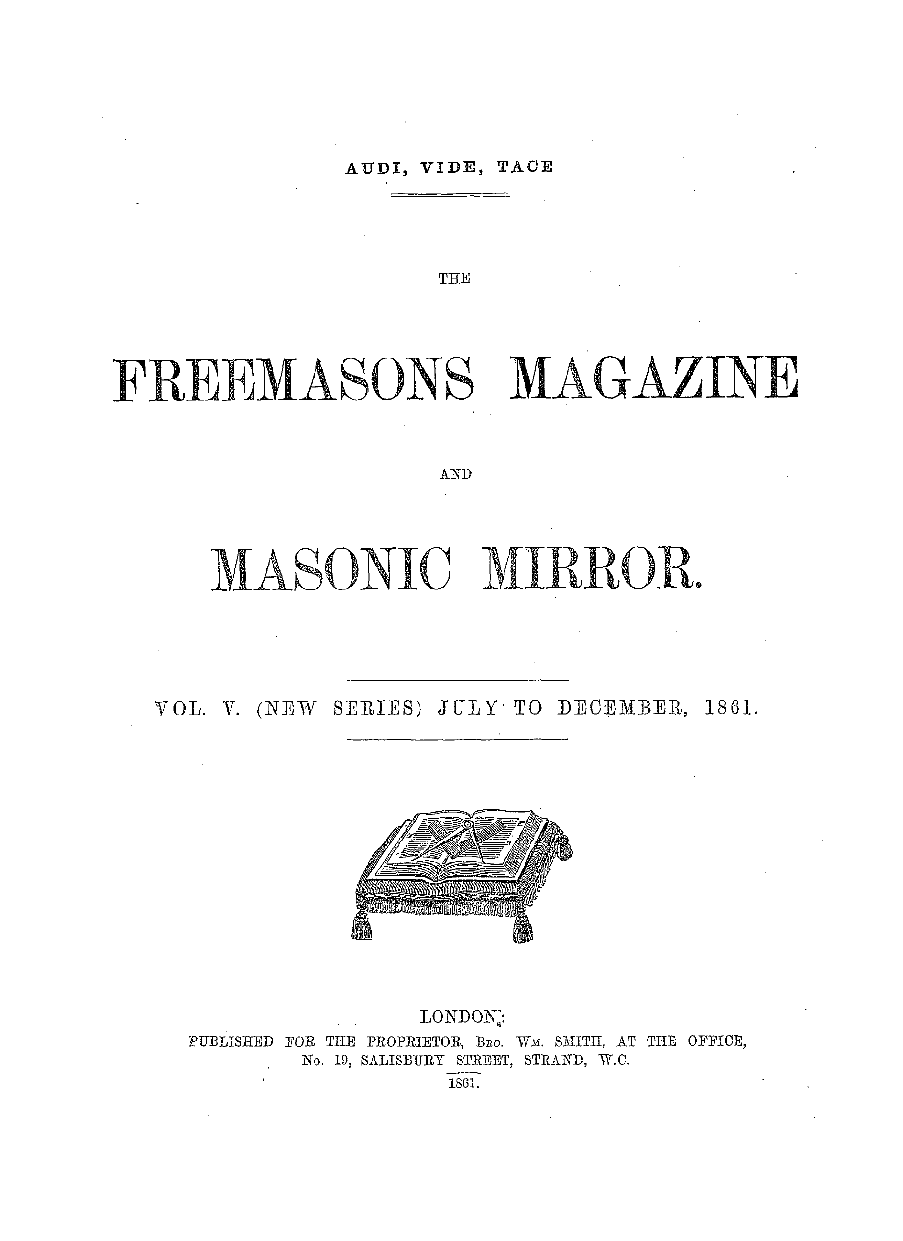 The Freemasons' Monthly Magazine
