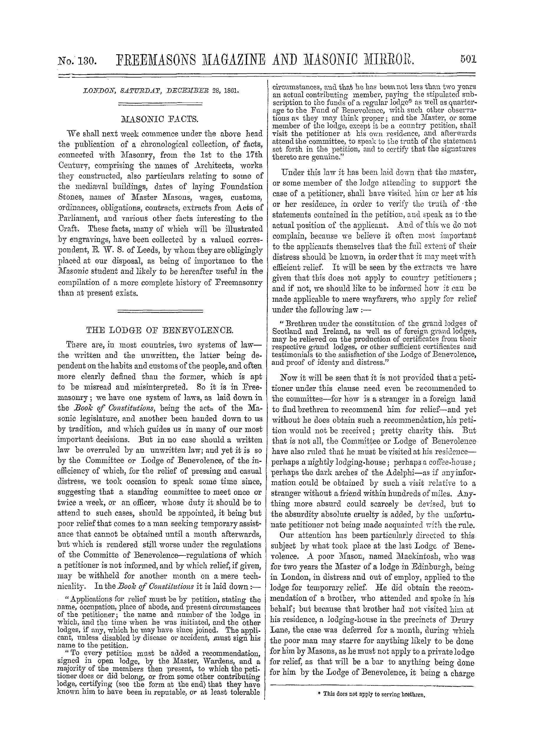 The Freemasons' Monthly Magazine