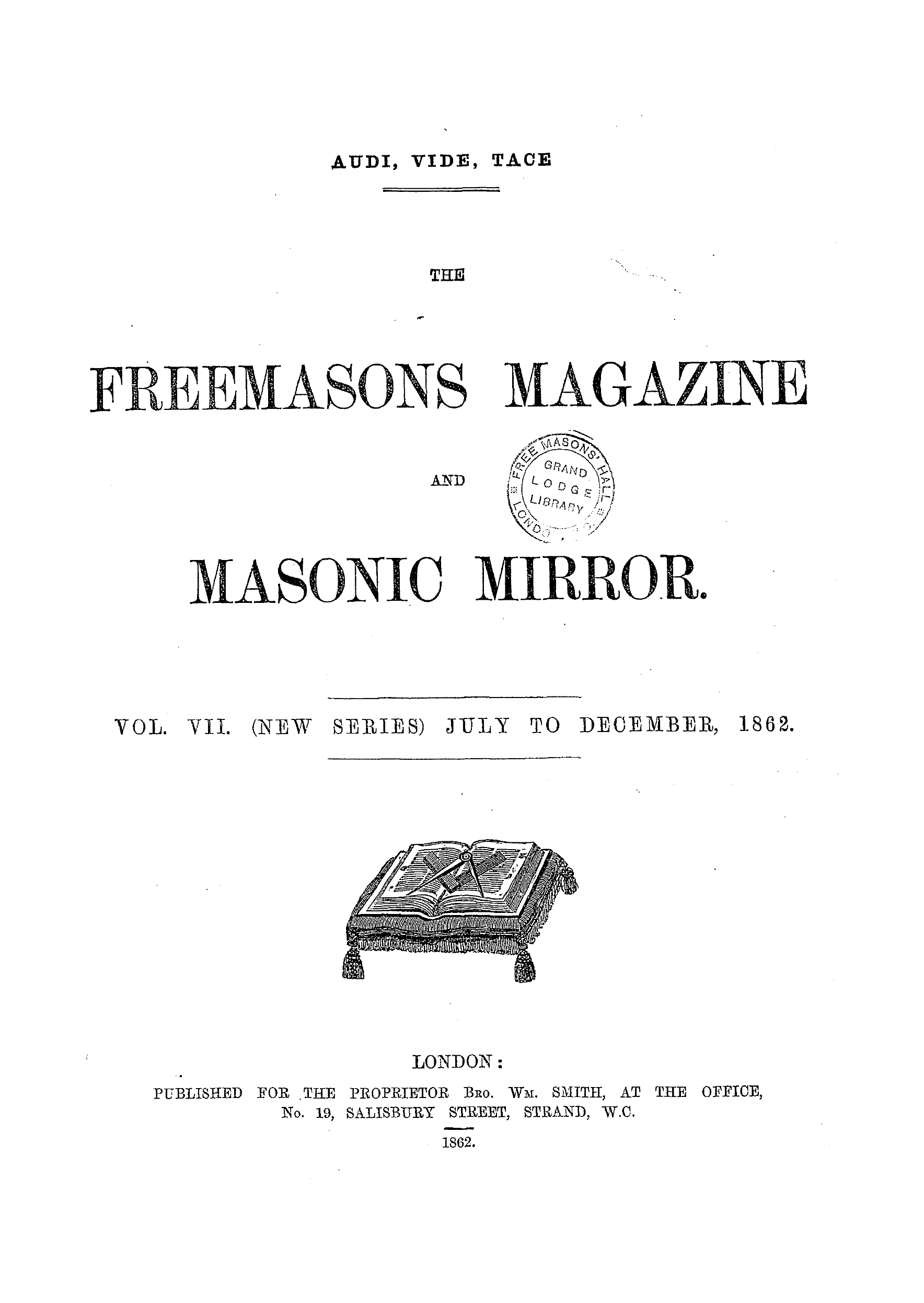 The Freemasons' Monthly Magazine