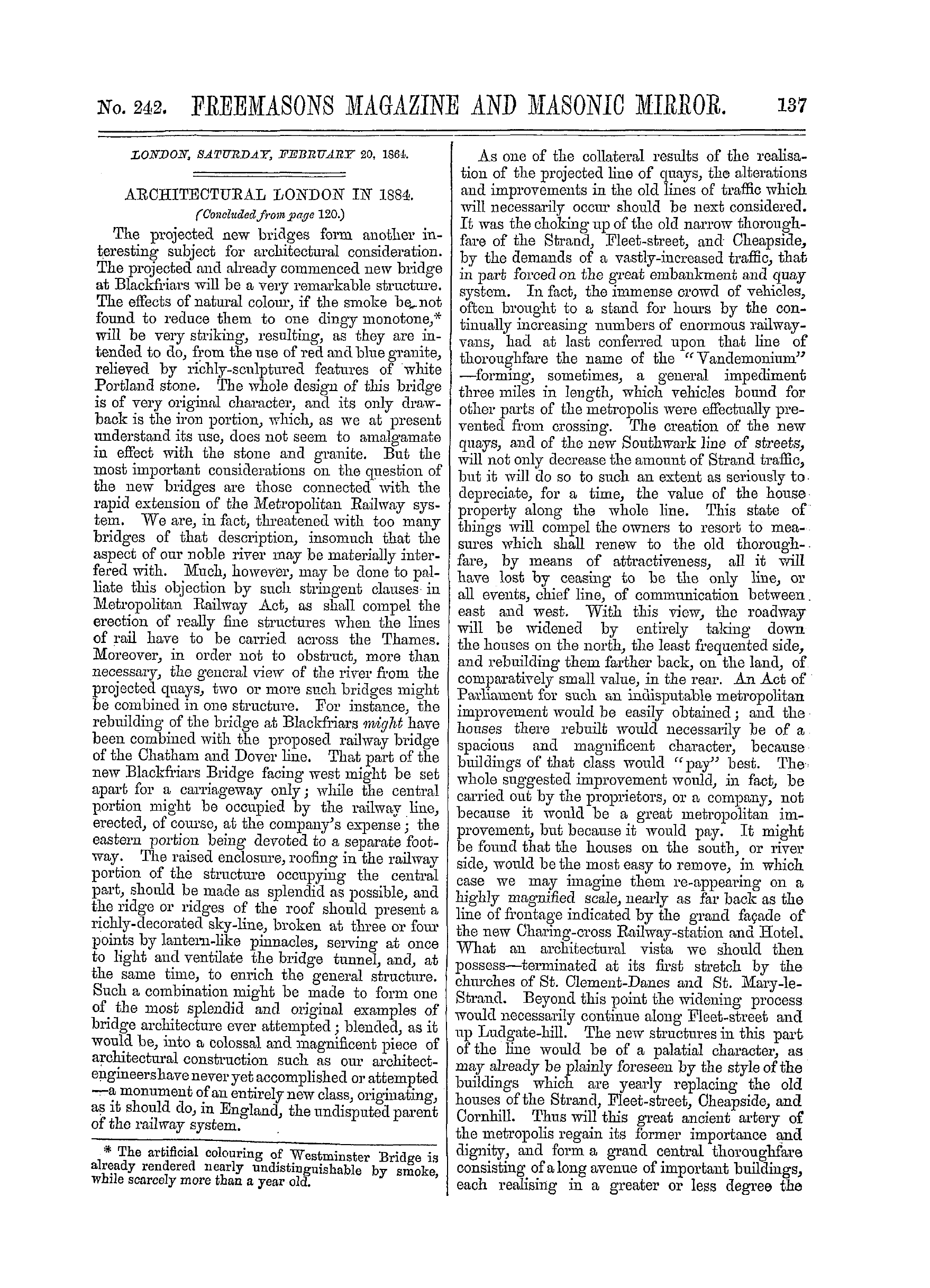 The Freemasons' Monthly Magazine