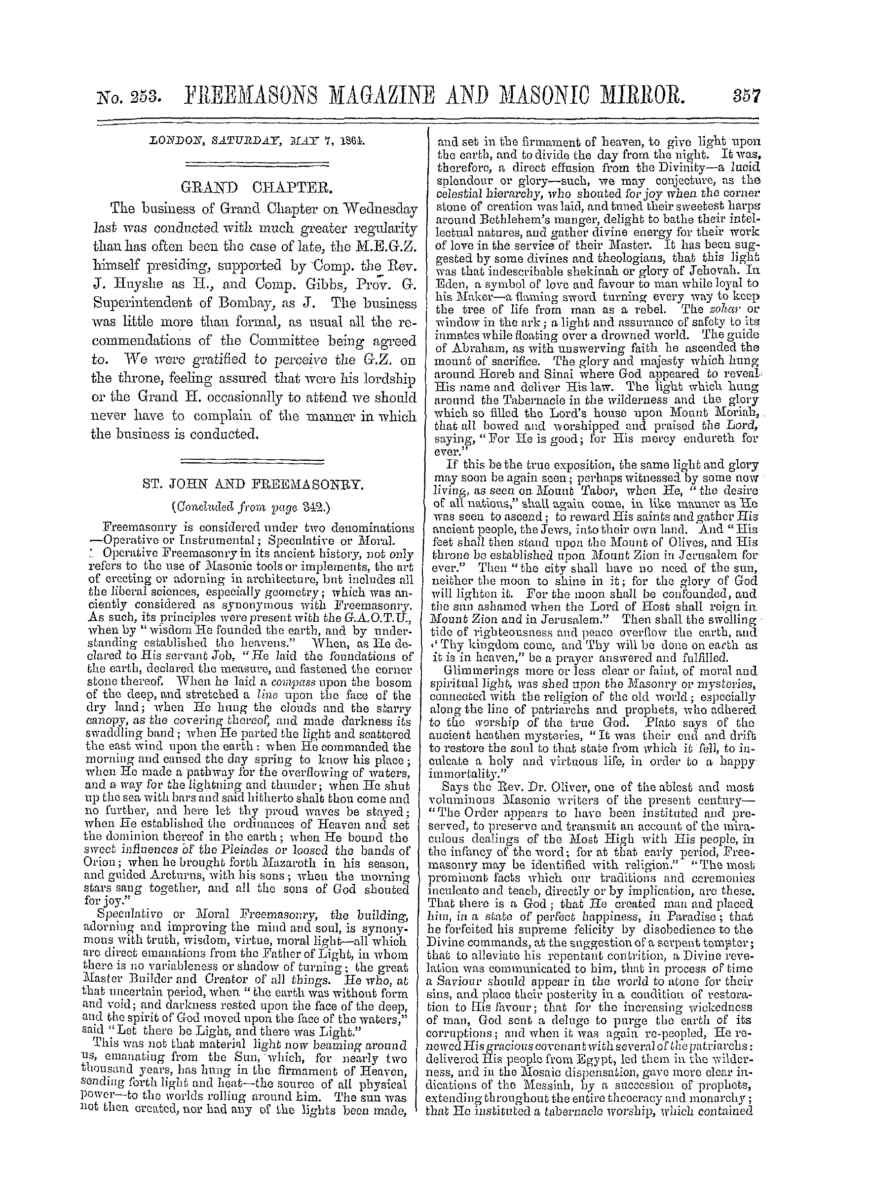 The Freemasons' Monthly Magazine