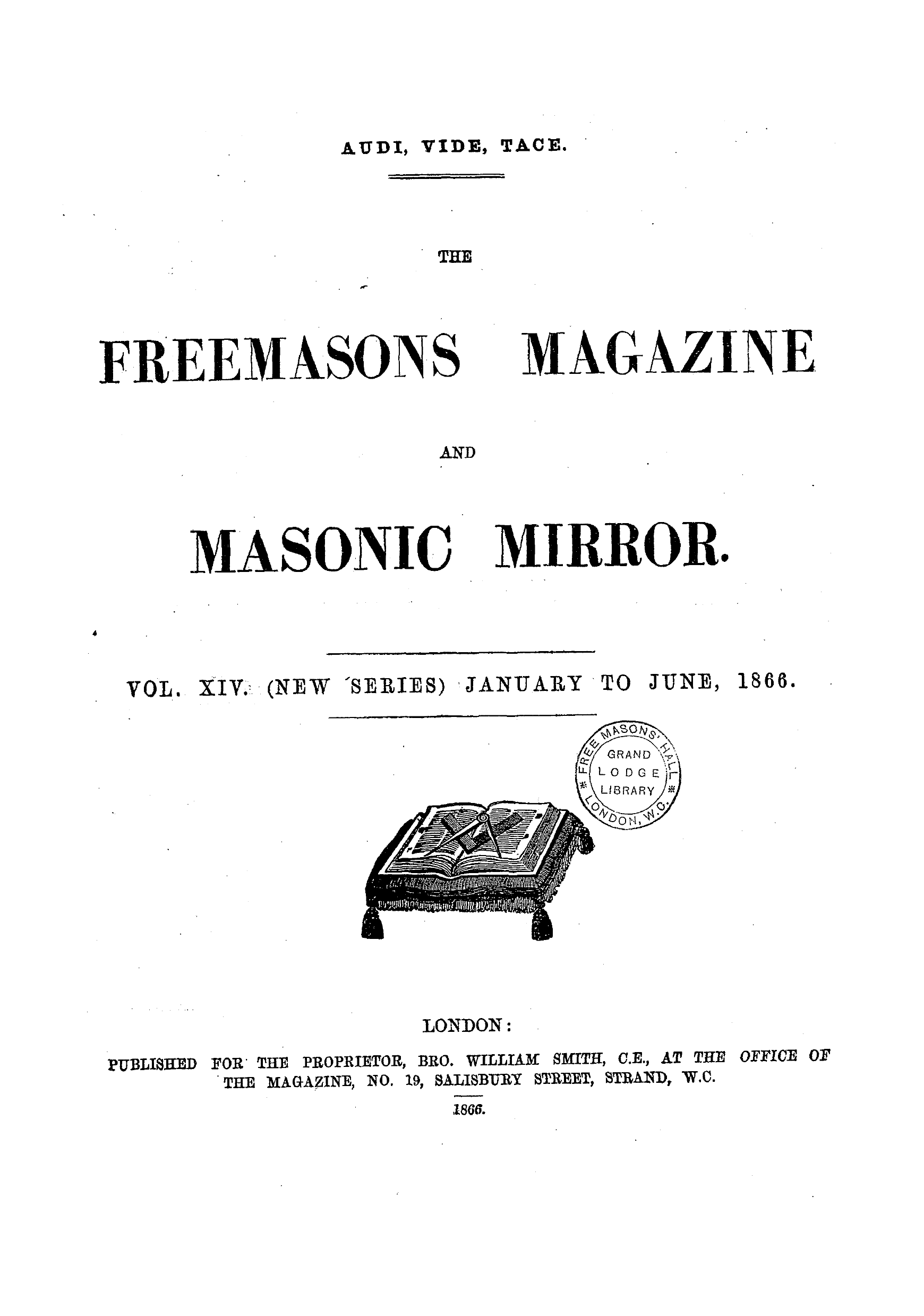 The Freemasons' Monthly Magazine