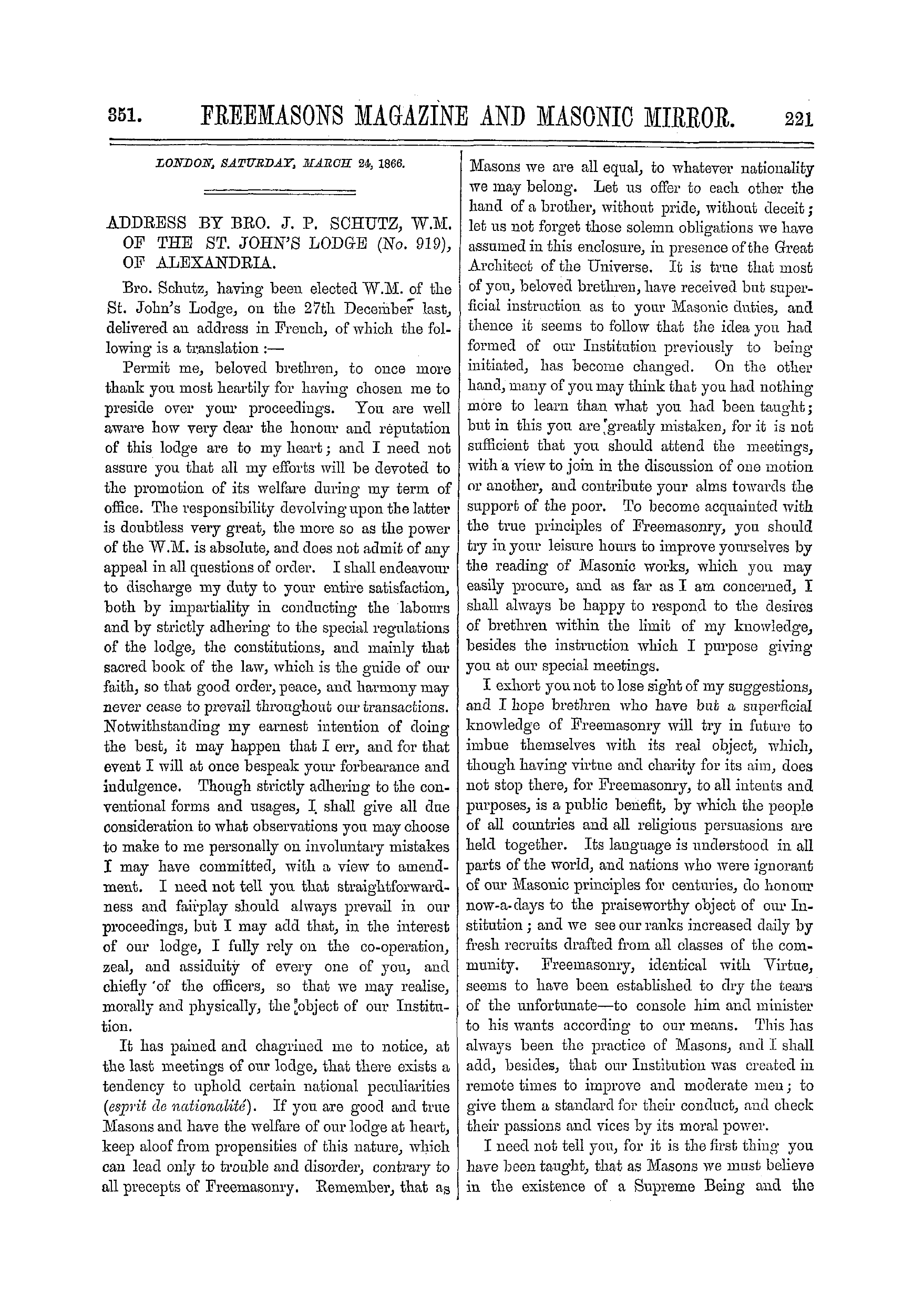 The Freemasons' Monthly Magazine
