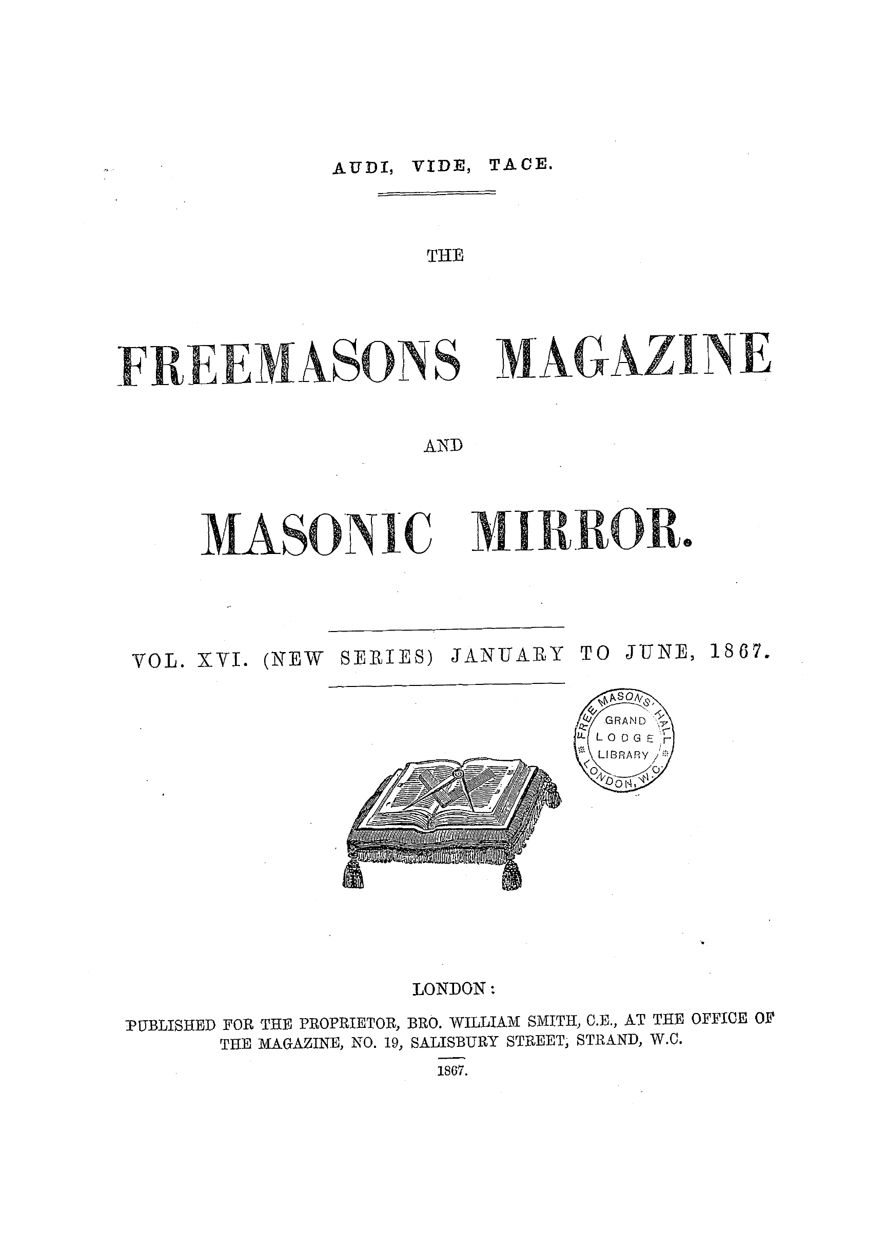 The Freemasons' Monthly Magazine