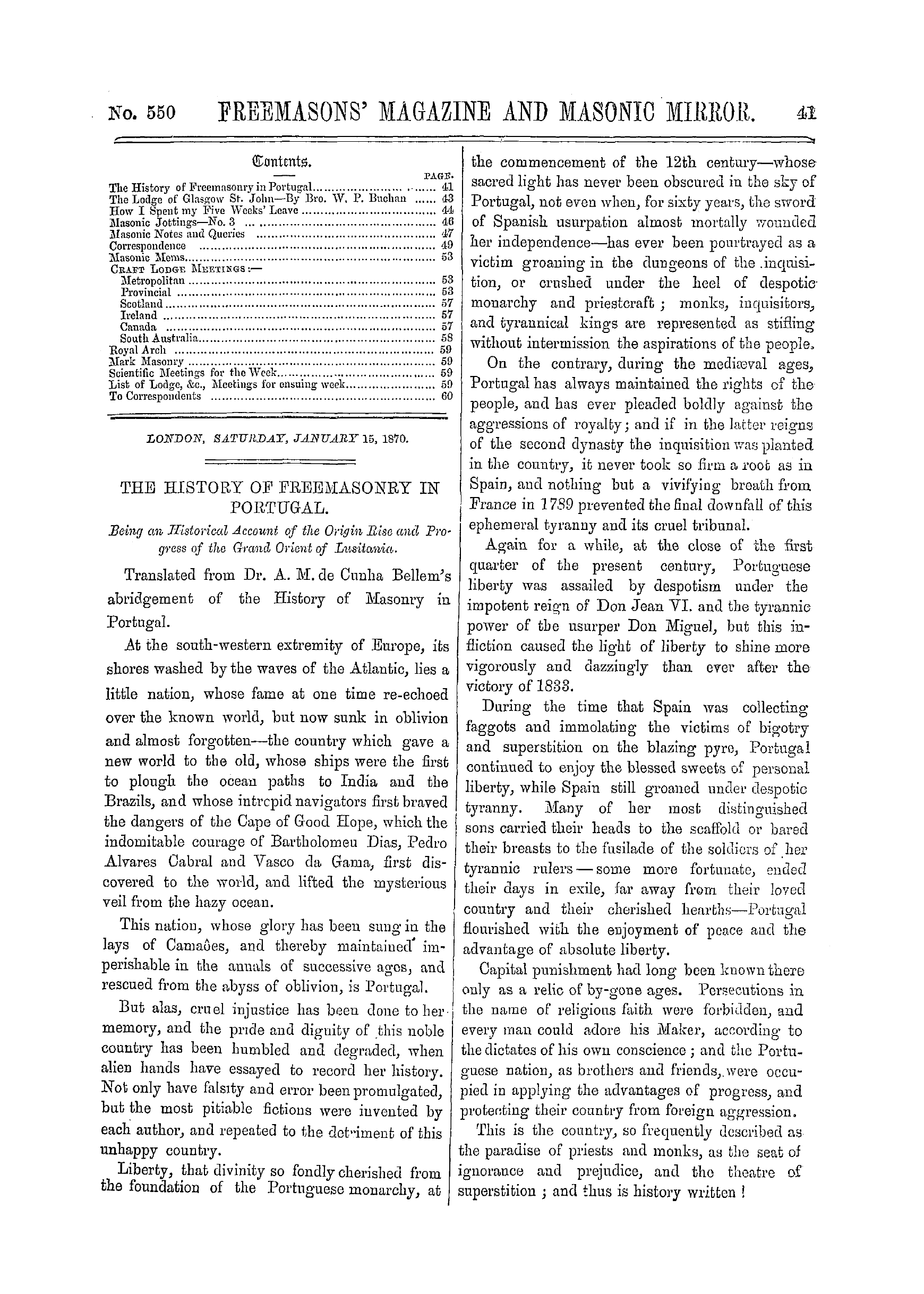 The Freemasons' Monthly Magazine