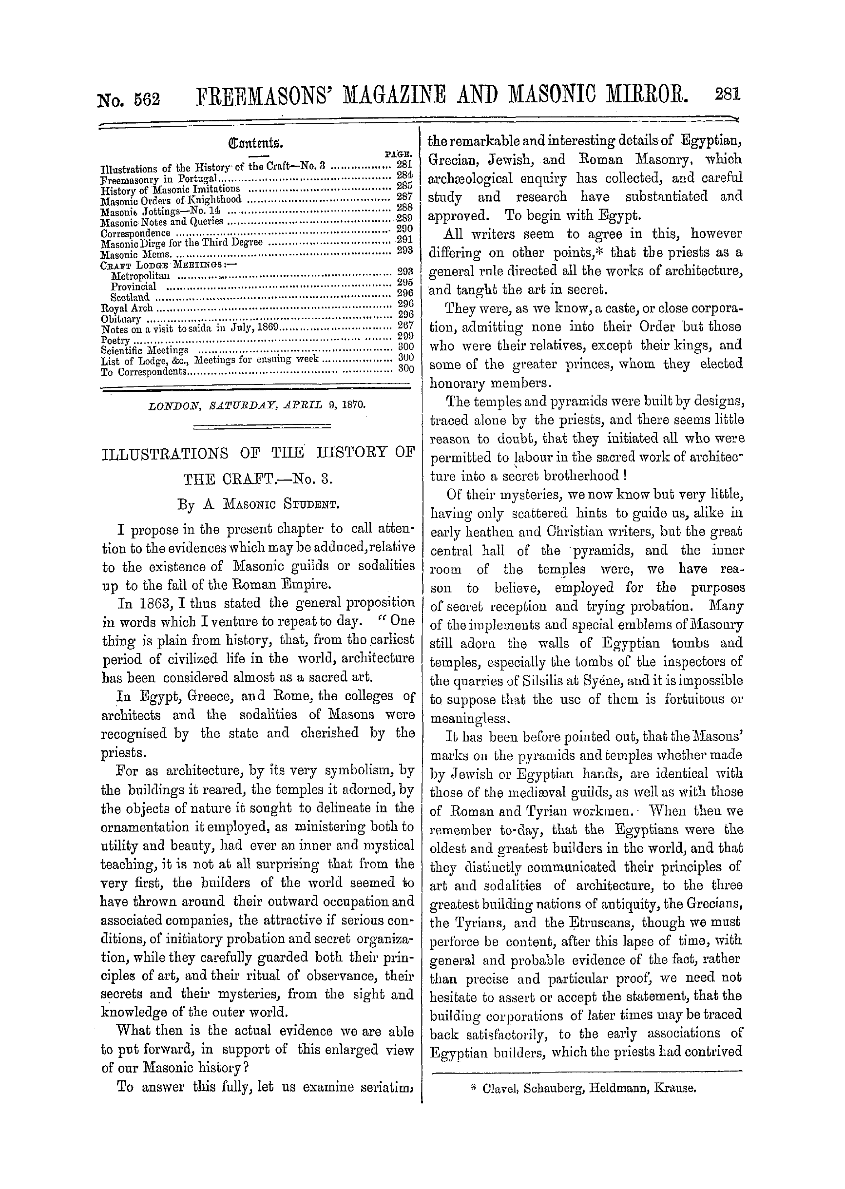 The Freemasons' Monthly Magazine