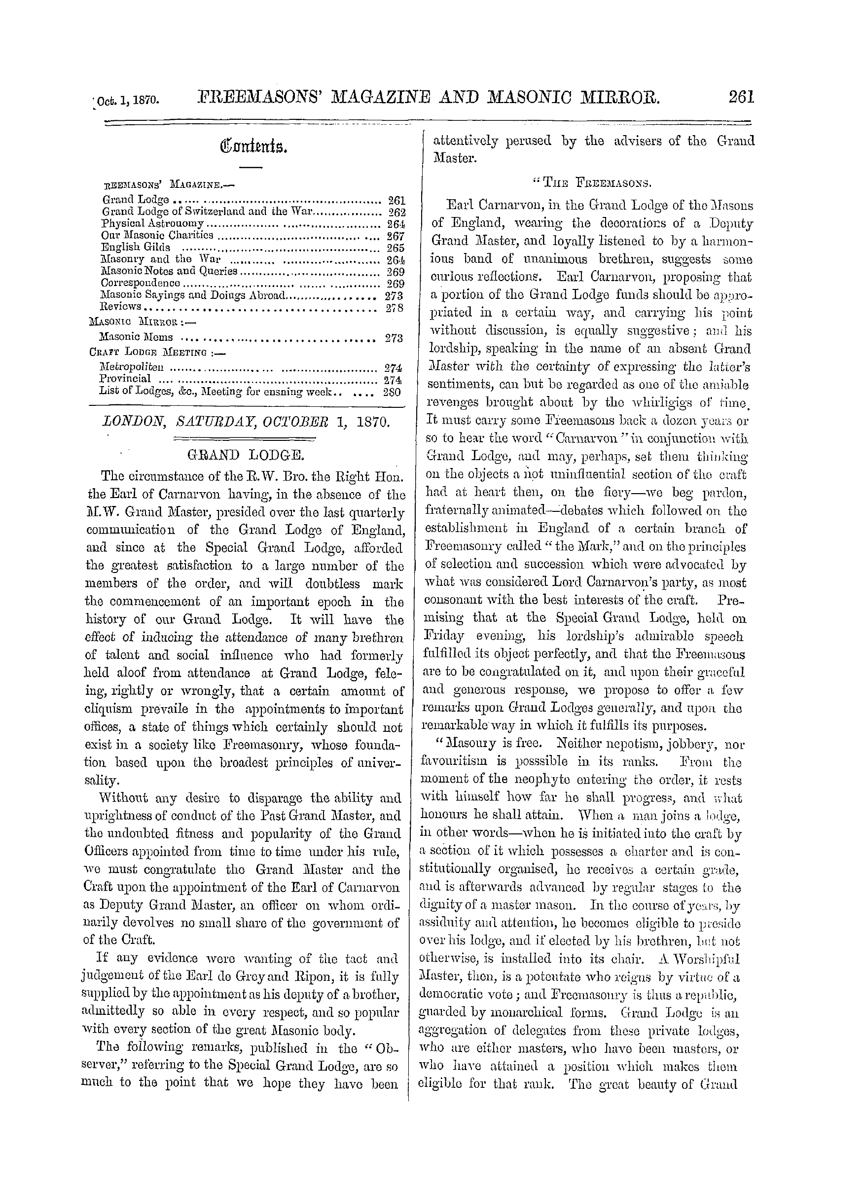 The Freemasons' Monthly Magazine