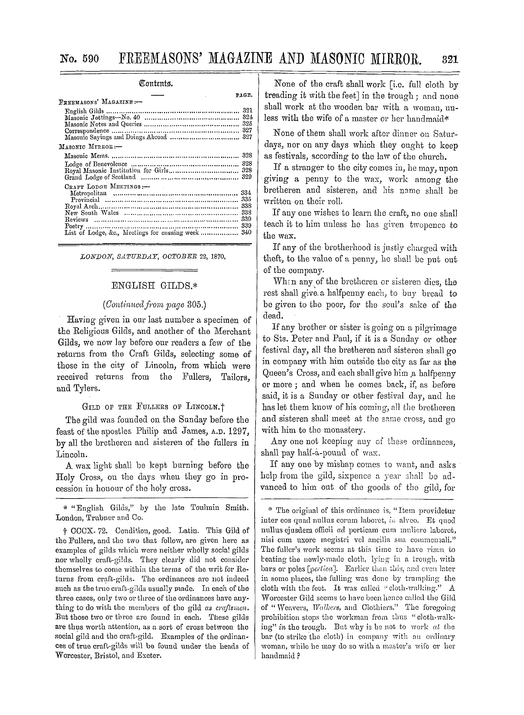 The Freemasons' Monthly Magazine