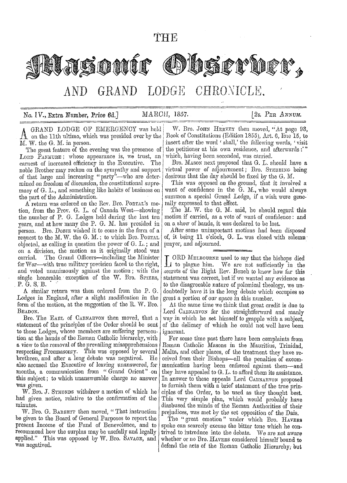The Masonic Observer