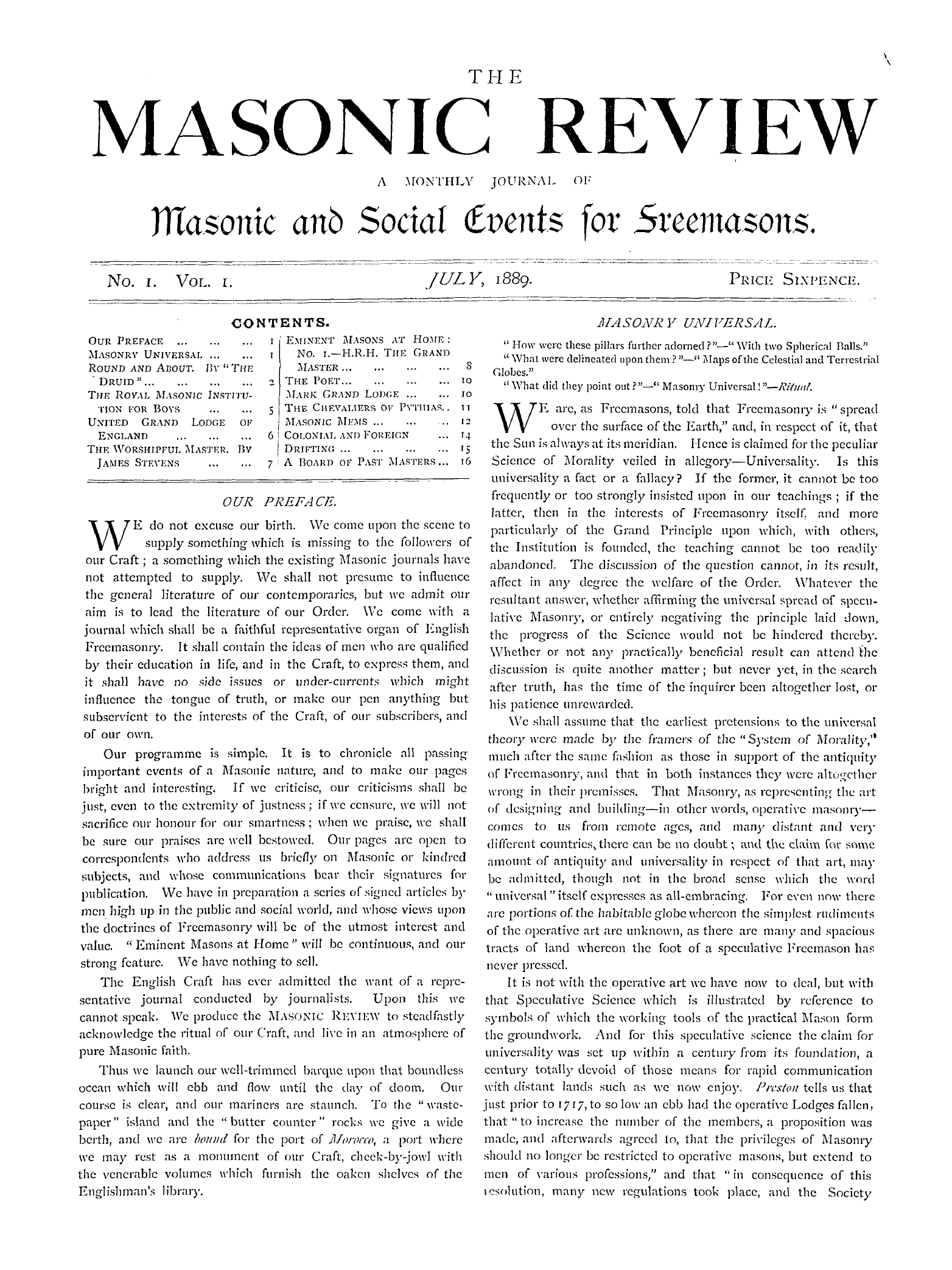 The Masonic Review