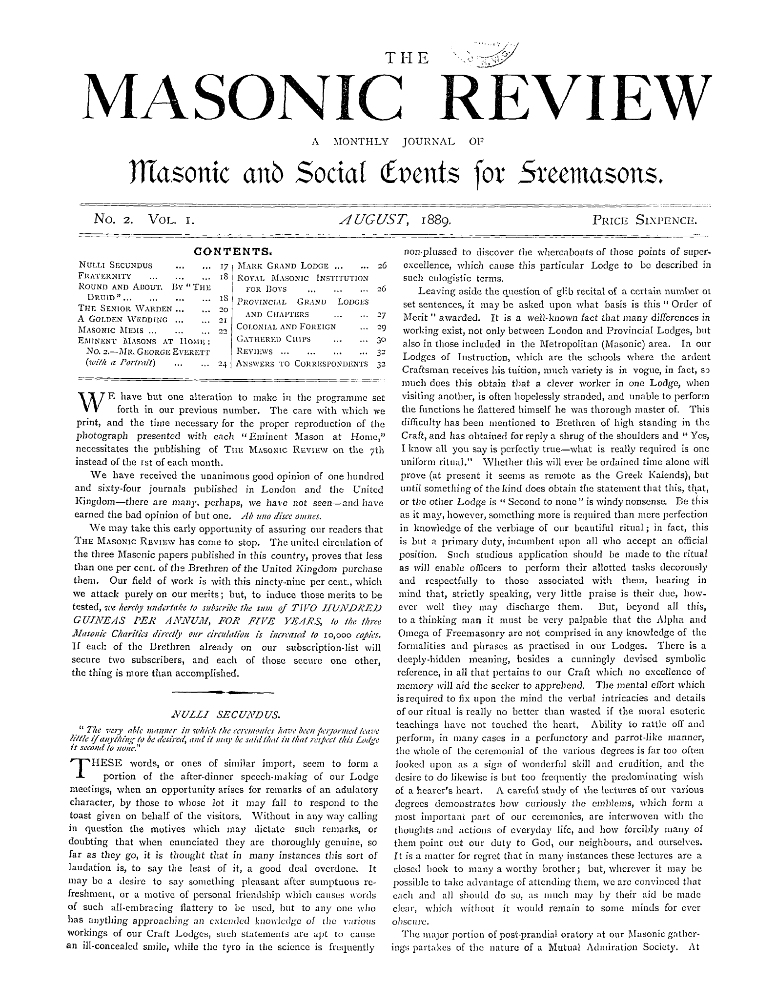 The Masonic Review