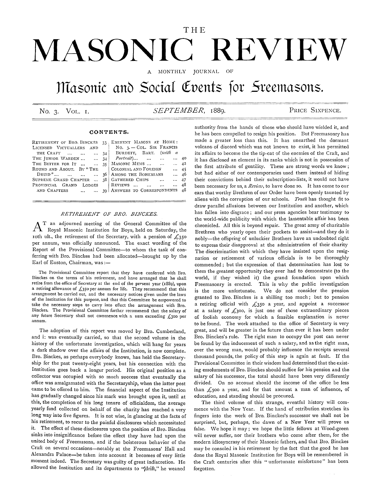 The Masonic Review