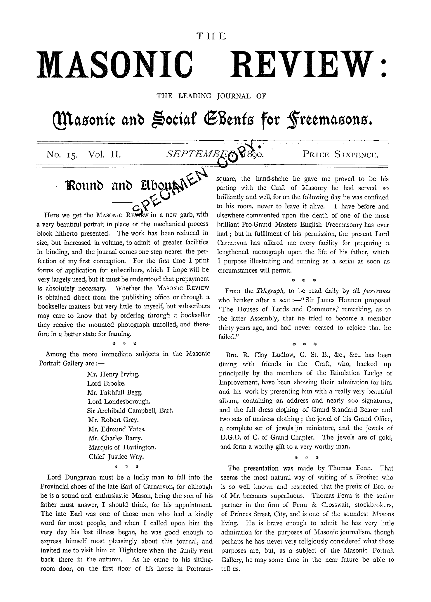 The Masonic Review