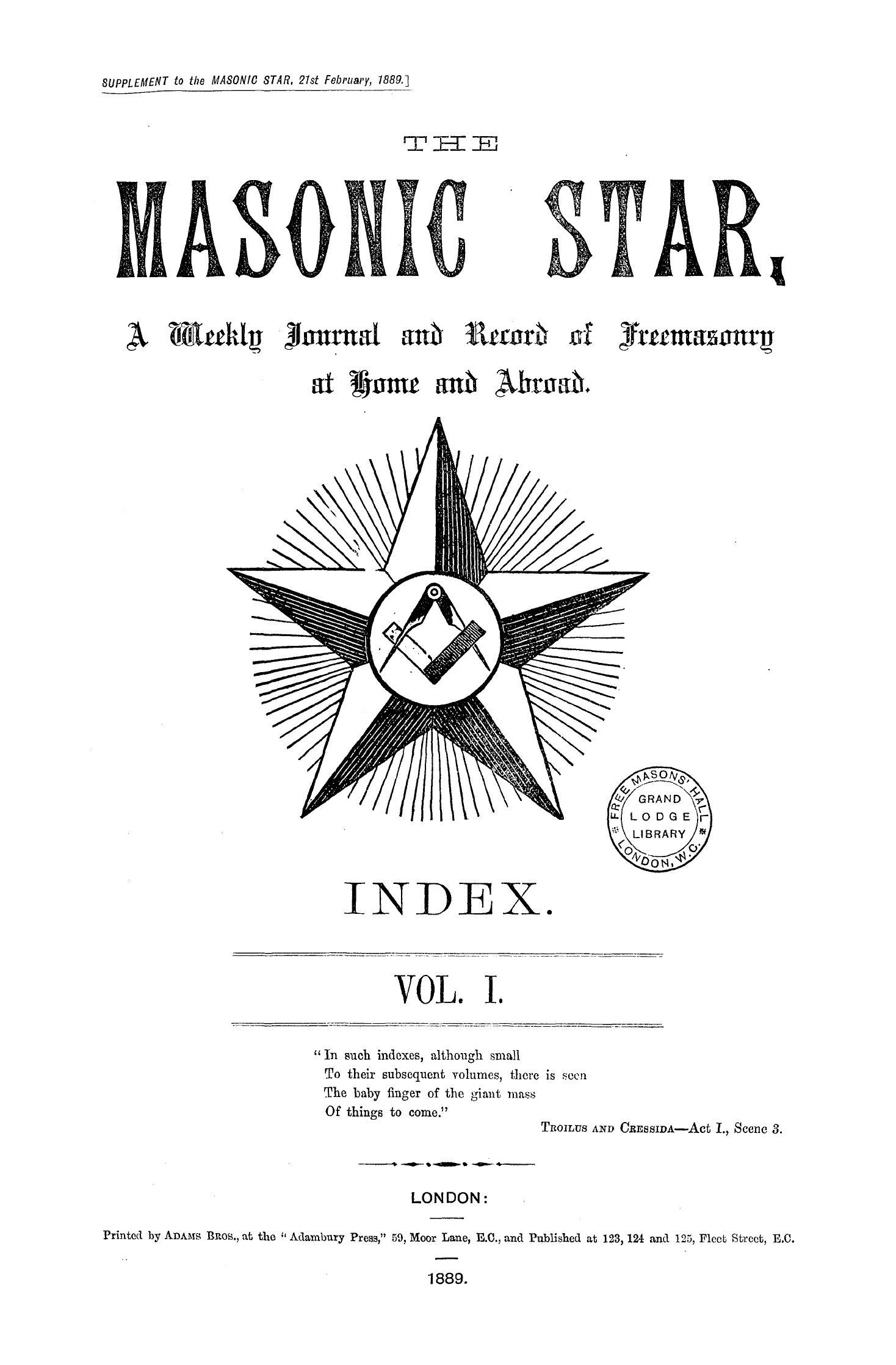 The Masonic Star