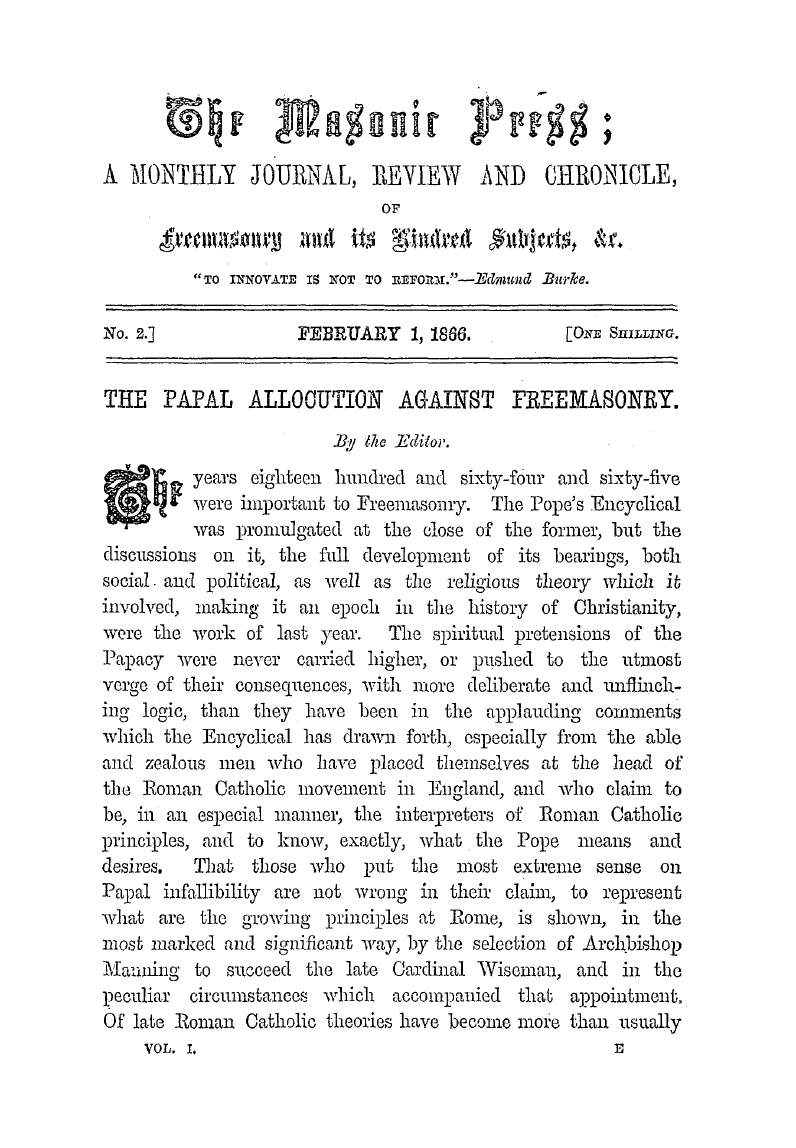 The Masonic Press
